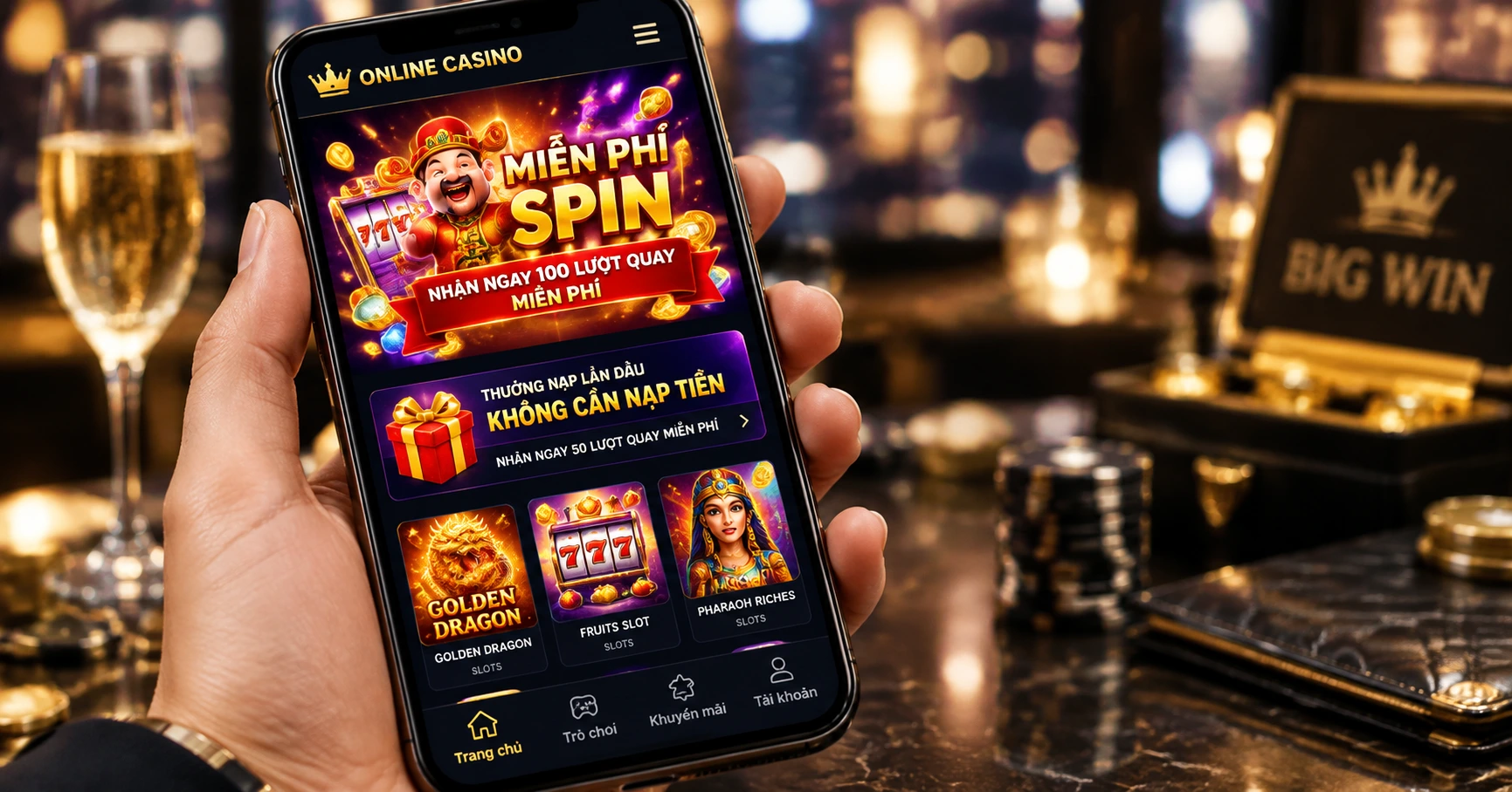 Khám Phá Luxury Casino 50 Vòng Quay Miễn Phí Không Cần Gửi Tiền Đỉnh Cao - image 3