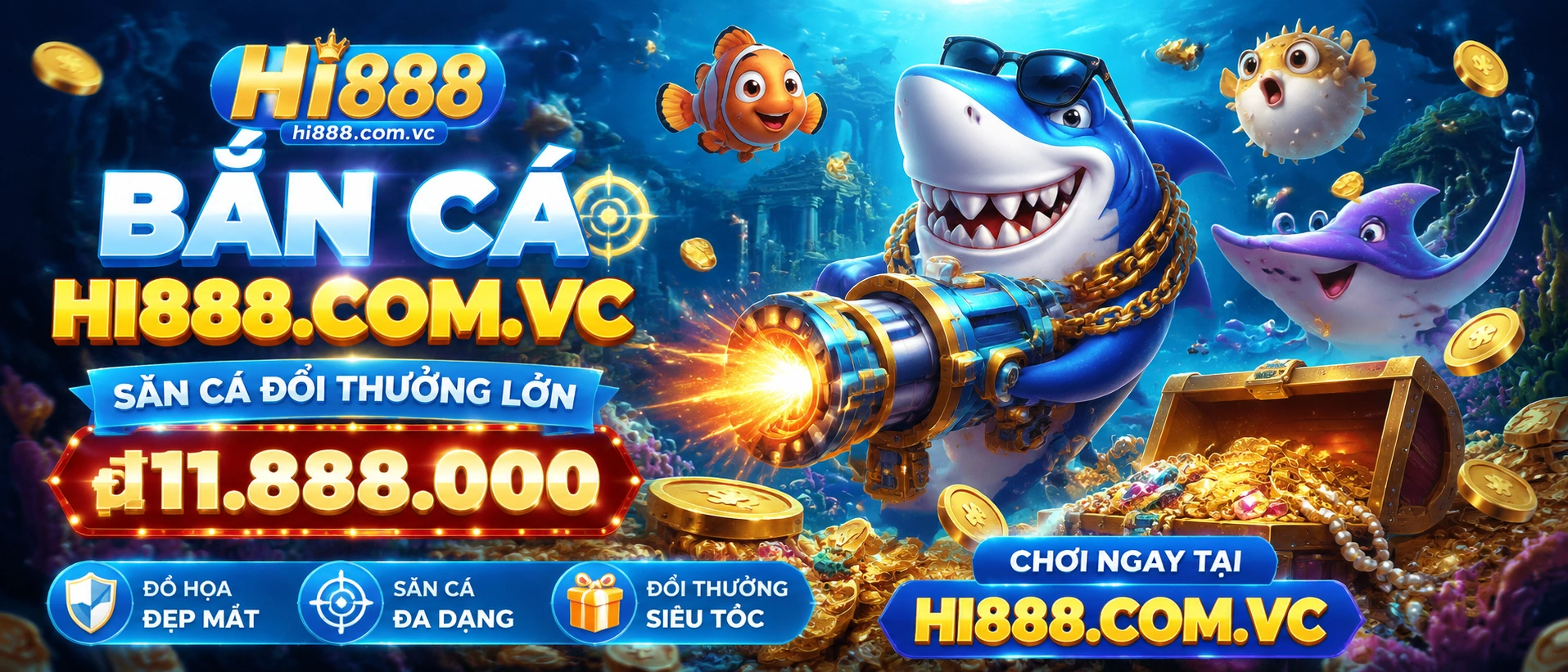 Bắn Cá 3D với hiệu ứng đại dương sống động